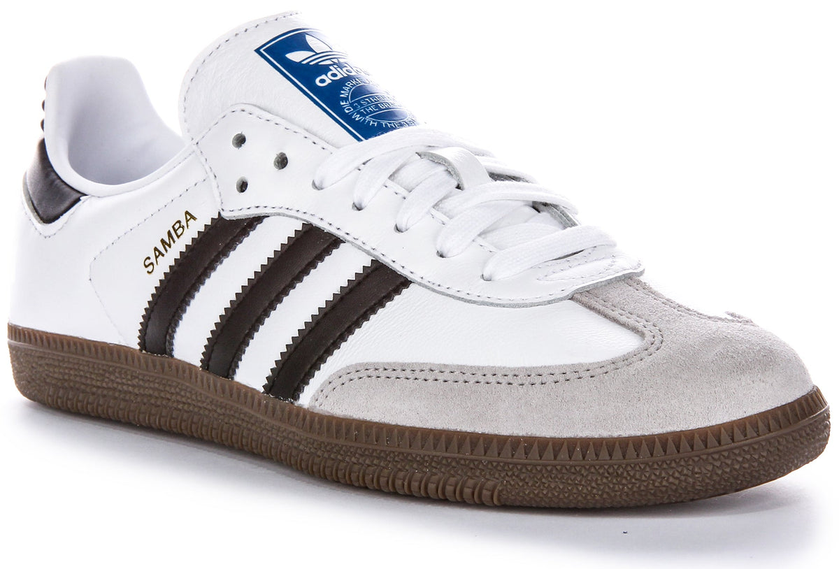 Adidas Samba OG Trainers In White Black