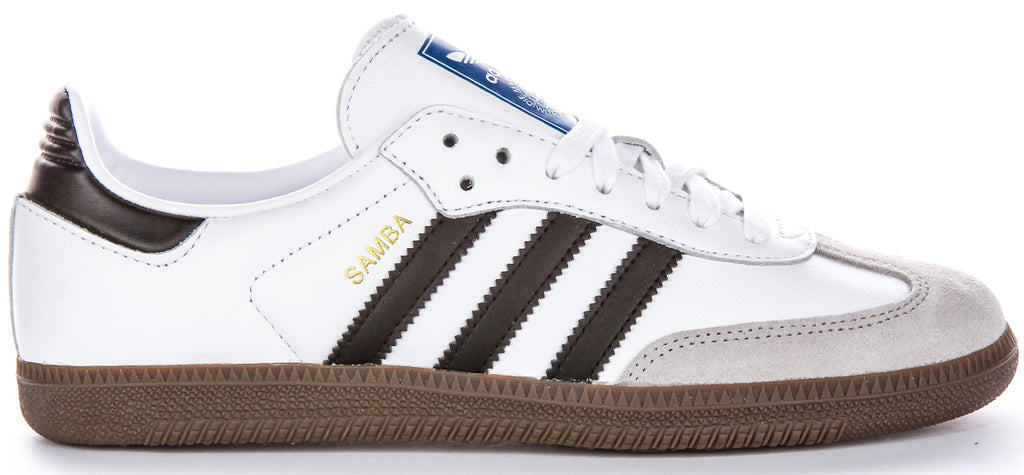 Adidas Samba OG Trainers In White Black