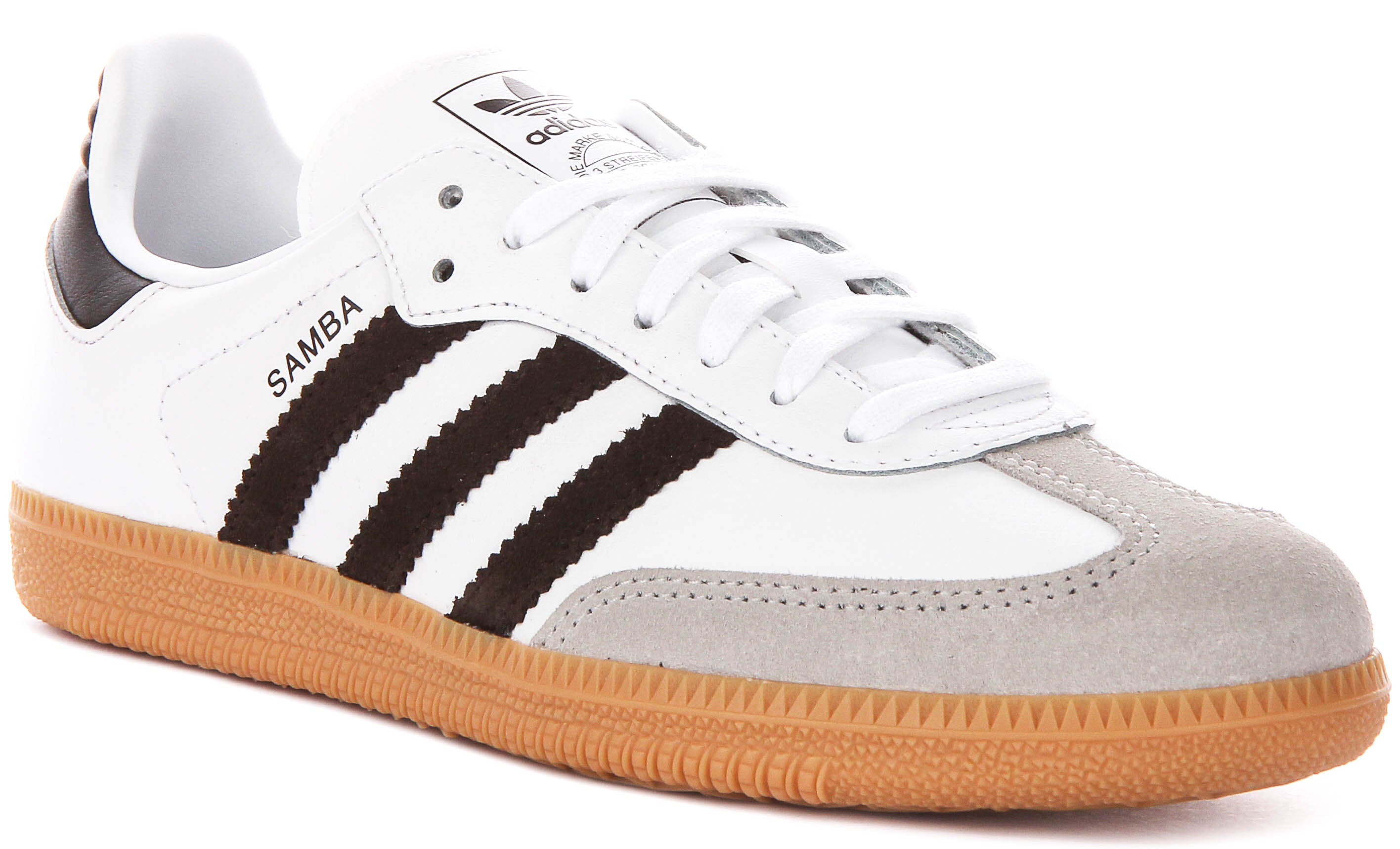 Adidas Samba Og J In White Brown For Youth