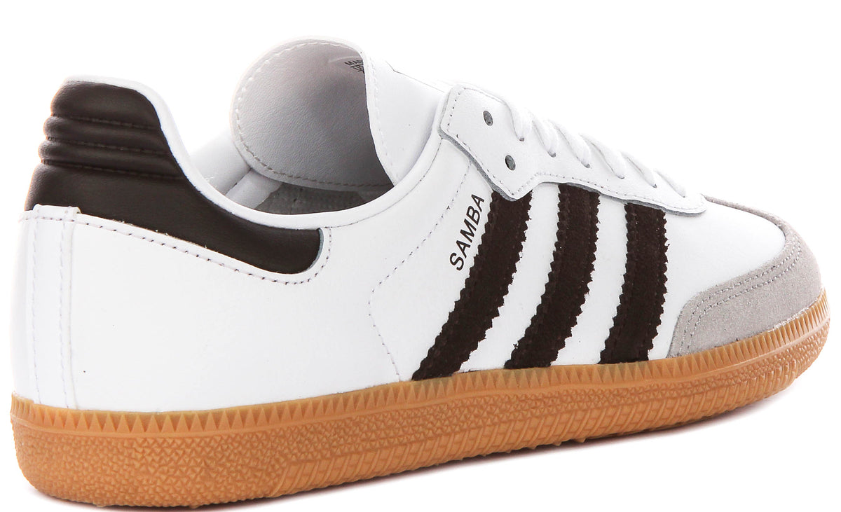 Adidas Samba Og J In White Brown For Youth
