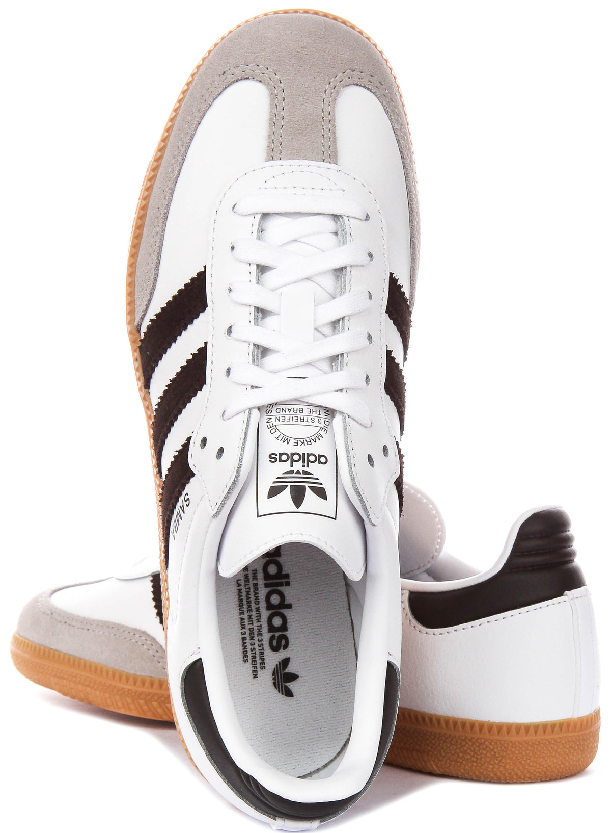 Adidas Samba Og J In White Brown For Youth