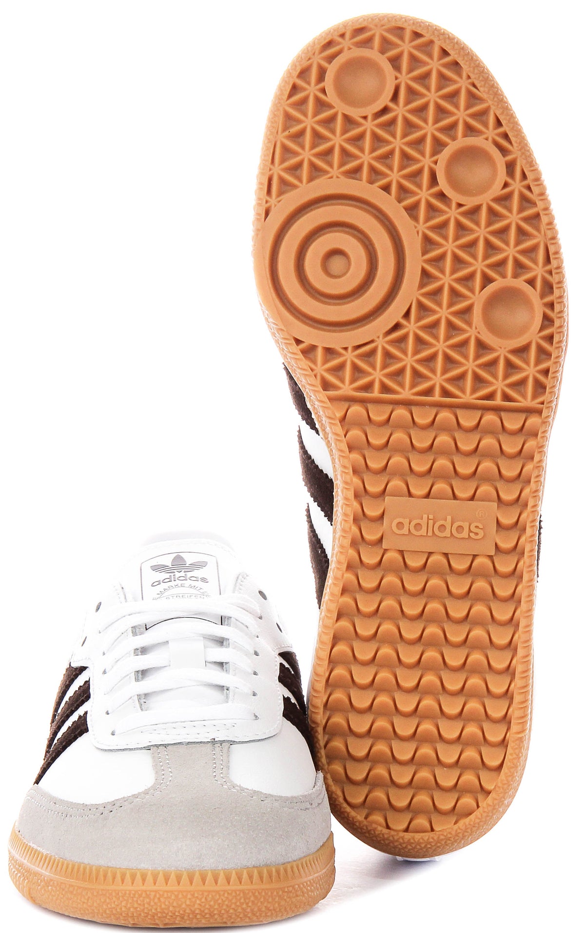 Adidas Samba Og J In White Brown For Youth