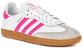 Adidas Samba OG J In White Pink For Youth